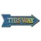 Signmission This Way Arrow Decal Funny Home Decor 18in Wide D-A-999571 - alternate 1
